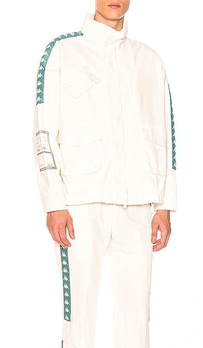 C2h4 X Kappa M65 Jacket In Off White | ModeSens