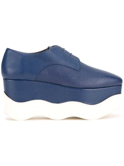 Paloma Barceló Platform Lace-up Shoes In Blue