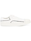 Yohji Yamamoto Layered Sneakers In White