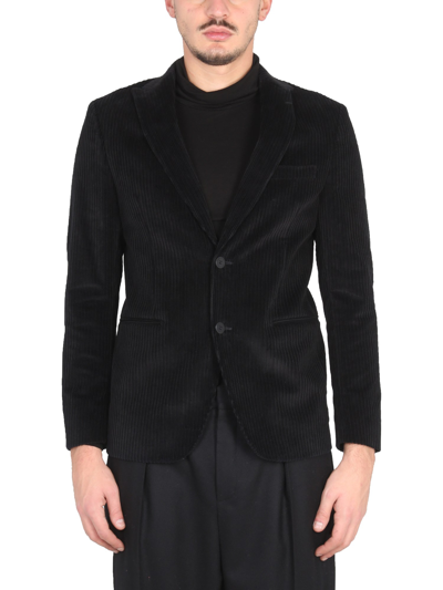 Tonello Black Velvet Jacket In .