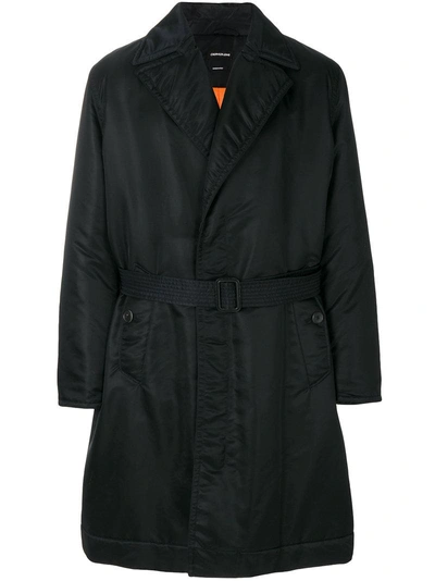Calvin Klein 205w39nyc Fitted Trench Coat In Black