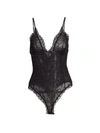 Jonathan Simkhai Standard Stacey Recycled Lace Bodysuit In Black