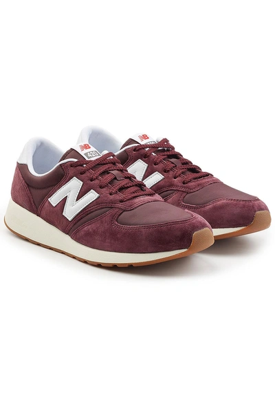 New Balance Sneaker  420 In Red Mesh And Suede In Rosso