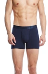 2(x)ist Pima Cotton Boxer Briefs In Navy Blazer