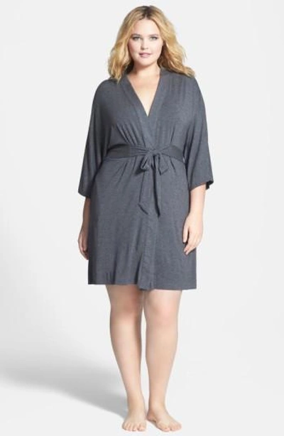 Dkny 'urban Essentials' Robe In Heather Charcoal | ModeSens