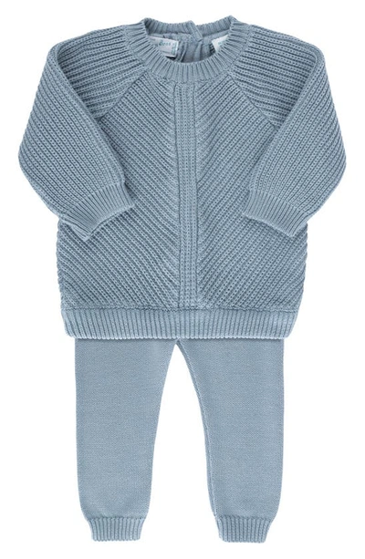 Feltman Brothers Babies' Knit Sweater & Pants Set In Vintage Blue