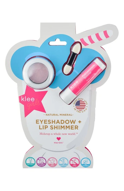 Klee Kids' Bubble Gum Shimmer Natural Mineral Eyeshadow & Lip Shimmer Duo