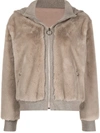 Jonathan Simkhai Standard Ryleigh Recycled Faux-fur Jacket In Otter