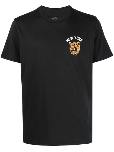 Rag & Bone New York Tiger Organic Cotton Graphic Tee In Black