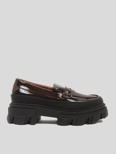 Ganni Chunky Loafer In Mole