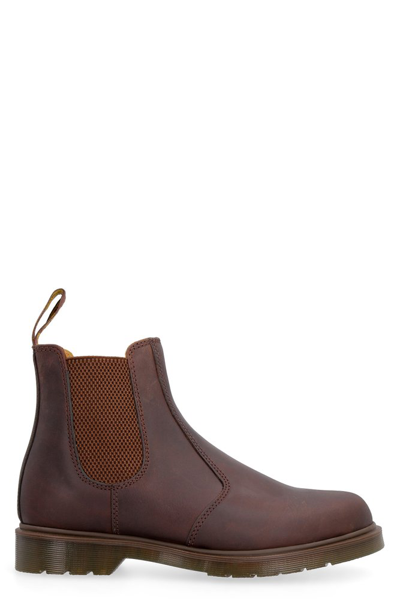 Dr. Martens 2976 Crazy Horse Ankle Boots In Brown