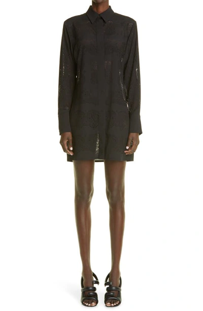 Givenchy Laser Cut Bandana Print Shirtdressf In Black | ModeSens Givenchy Laser Cut Bandana Print Shirtdressf In Black | ModeSens