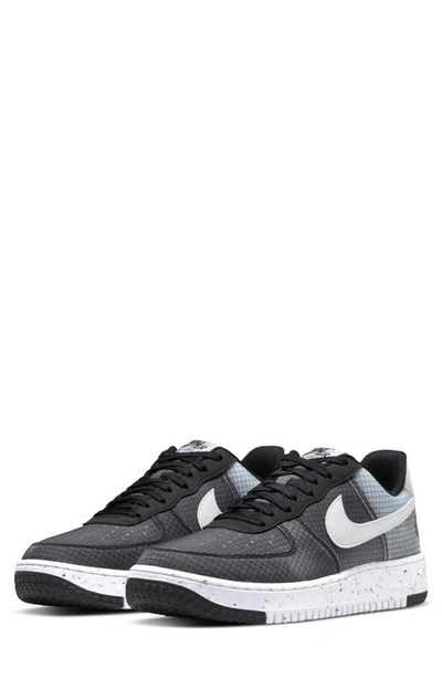 Nike Air Force 1 Low Crater Sneakers In Black
