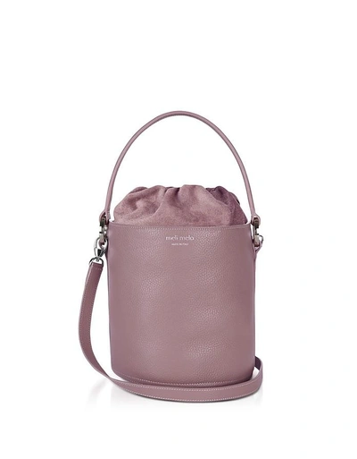 Meli Melo Santina Mini Bucket Bag Mauve In Pink