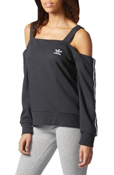 Adidas open shop shoulder sweatshirt