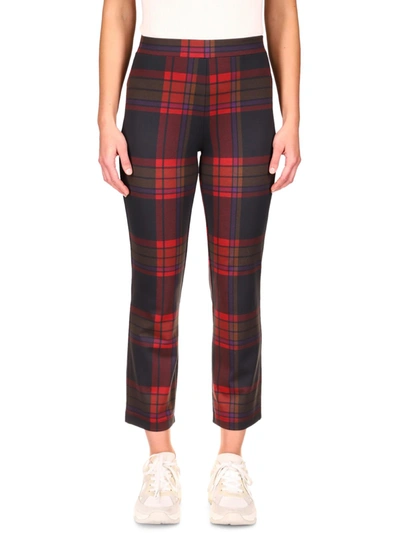Sanctuary Carnaby Cotton Plaid Kick Crop Pants In Carson Plaid