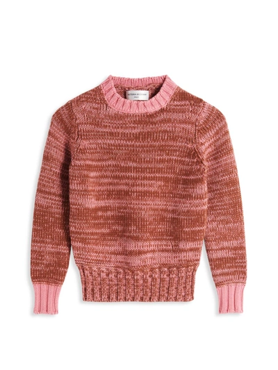 Victoria Beckham Kids' X The Woolmark Company Little Girl's & Girl's Mini Chunky Mouline Wool Sweater In Pink