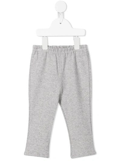 Familiar Babies' Elastic Waist Track Trousers In Grey