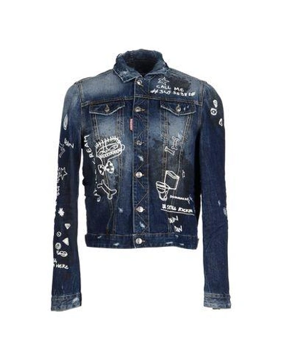 Dsquared2 Denim Jacket In Blue