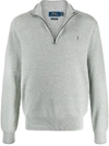 Polo Ralph Lauren Men's Cashmere Blend Quarter-zip Sweater In Gray