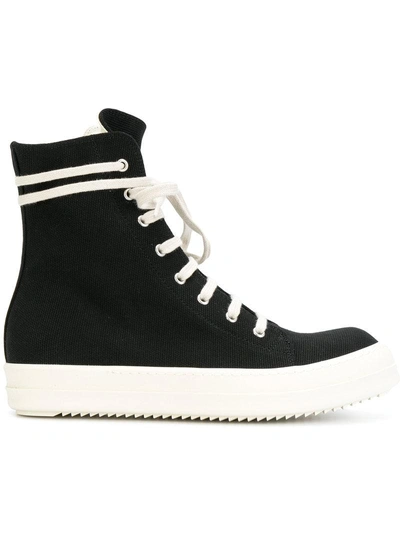 Rick Owens Drkshdw Lace-up Hi-top Sneakers In Black