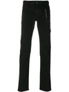 Emporio Armani Chain Detail Jeans In Black
