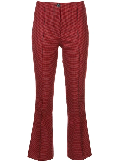 Helmut Lang Houndstooth Flared Trousers