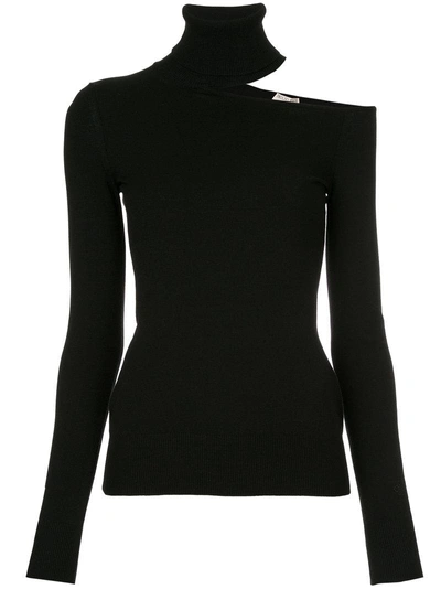 Emilio Pucci One Shoulder Rollneck Top - Blue