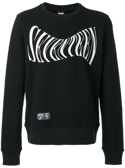 Ktz Seventeen Embroidered Sweatshirt In Black