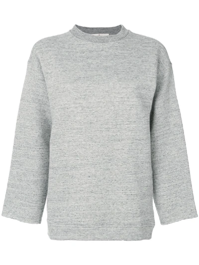 Golden Goose Embroidered Logo Sweatshirt In Grey