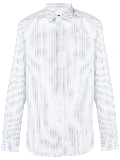 Ferragamo Faded Stripe Pattern Shirt