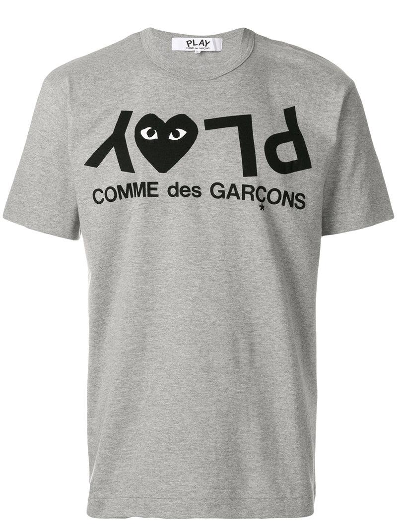 comme des garcons grey shirt