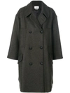 Isabel Marant Étoile Flicka Double Breasted Coat In Green