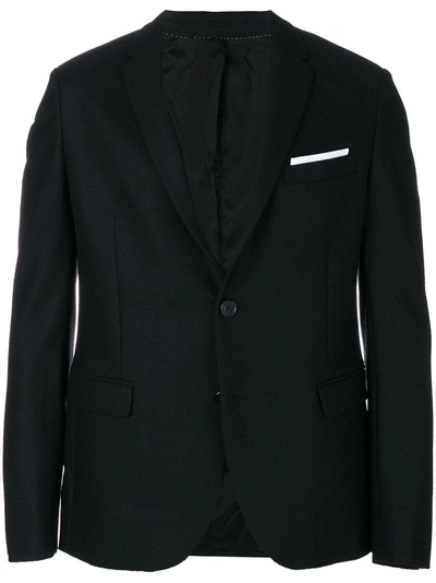 Neil Barrett Fitted Two Button Blazer