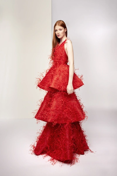 Isabel Sanchis Fusignano Tiered Gown