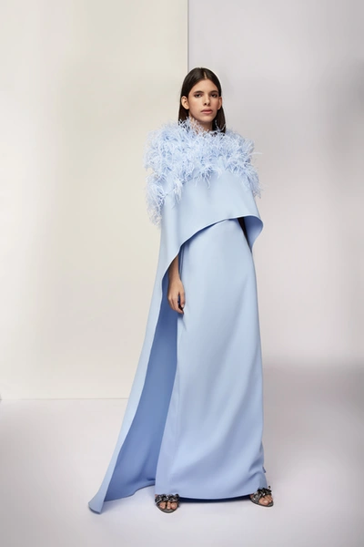 Isabel Sanchis Gairo Gown With Cape