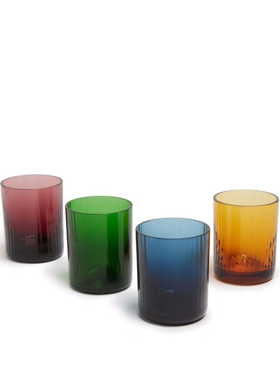 La Doublej Set Of 4 Misty Liquor Glasses In Multicolor