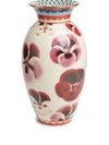 La Doublej 'pansy Amphora Vase' In Multicolor Porcelain