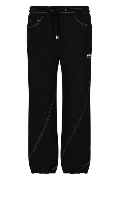 Ader Error Contrast-stitching Track Pants In Black