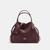 Coach Edie Shoulder Bag 28 - Women's In Oxblood/light Gold