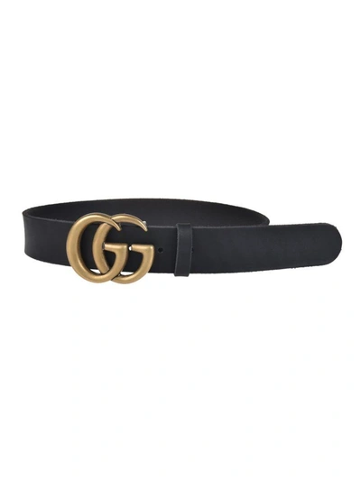 Gucci Leather Belt In Black | ModeSens
