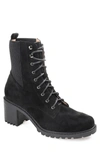 Journee Collection Kassia Vegan Combat Boot In Black