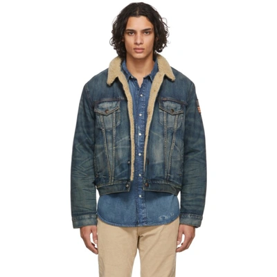 Polo Ralph Lauren Indigo Fleece-lined Denim Jacket In Earlton | ModeSens