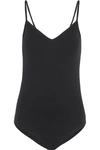 Hanro Linnea Stretch-cotton Jersey Bodysuit In Black