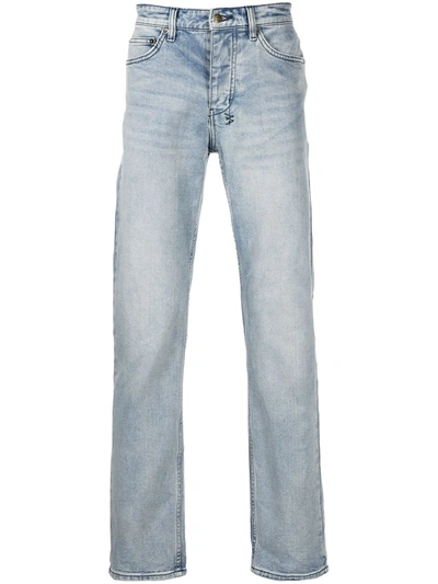 Ksubi Hazlow Washed Slim-fit Jeans In Blue