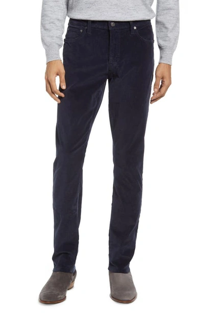 Citizens Of Humanity London Tapered Slim Fit Velveteen Pants In Future Blue