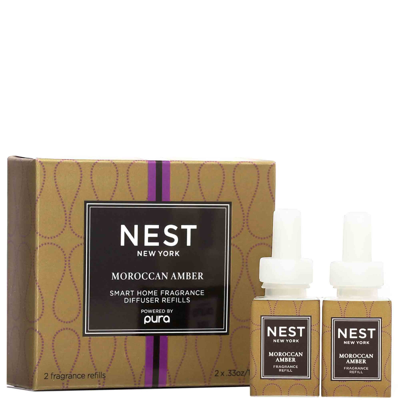 Nest New York Moroccan Amber Refill Duo For Pura Smart Home Fragrance Diffuser  In Default Title