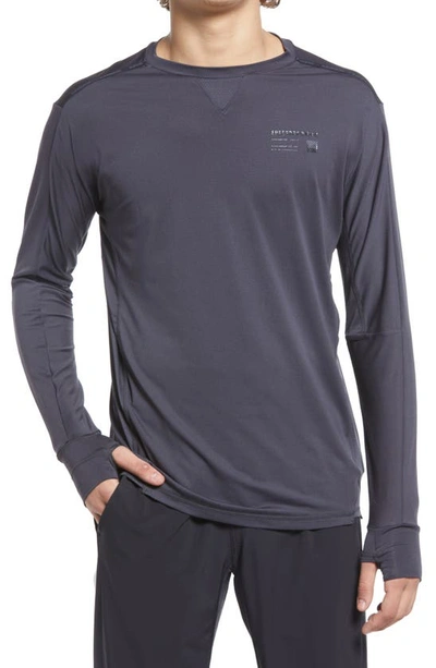 Superdry Run Long Sleeve T-shirt In Dark Charcoal ModeSens