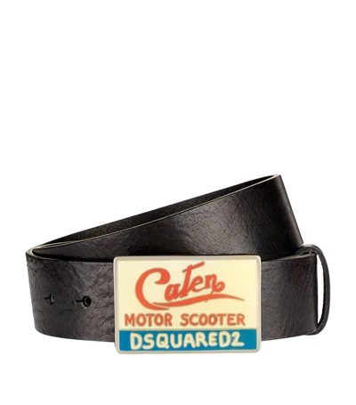 Dsquared2 Scooter Buckle Belt In Black