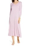 Natori Lounger Luxe Shangri La Nightgown In Soft Lavender